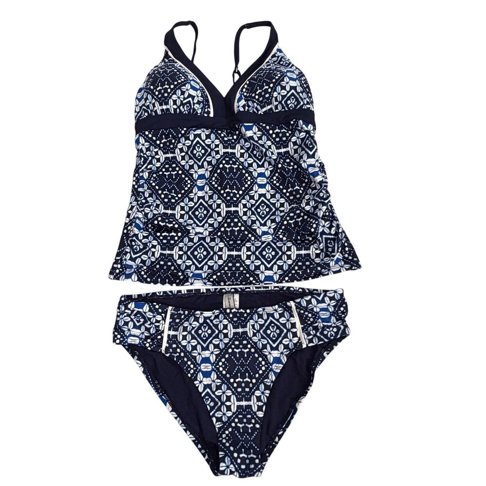 Tommy‎ Bahama Navy Geometric Tankini NWT size S/M
